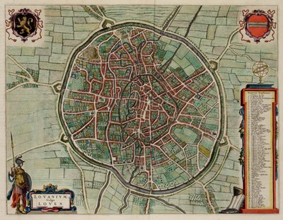 Leuven, Belgium; Atlas Van Loon by J. Blaeu